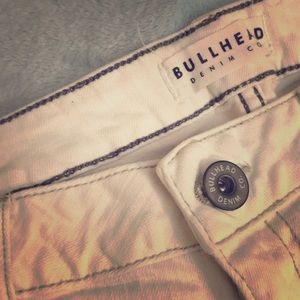 Bullhead white denim shorts